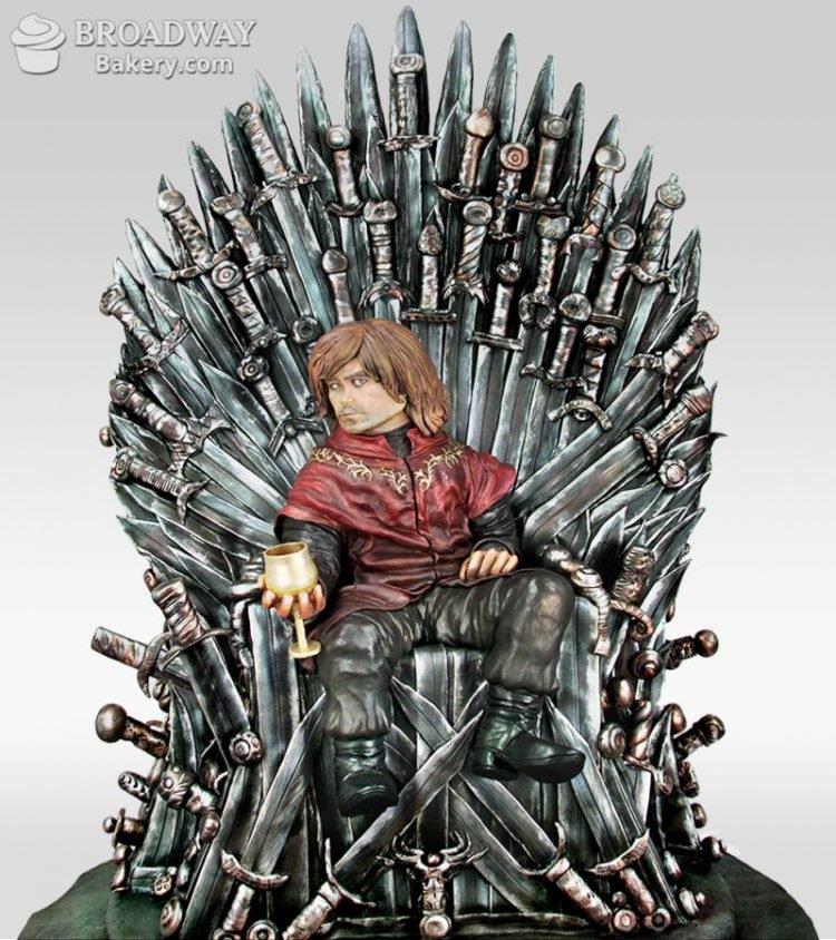 Tyrion Lannister sulla torta che omaggia Game of Thrones