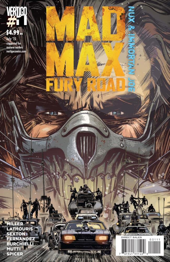 Mad Max: Fury Road, copertina del primo volume dei fumetti