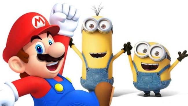 Ecco Mario con i Minions Nintendo incontra Illumination Entertainment.