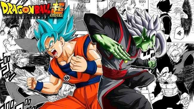 Alcune scene del manga di Dragon Ball Super L'immagine promozionale del manga