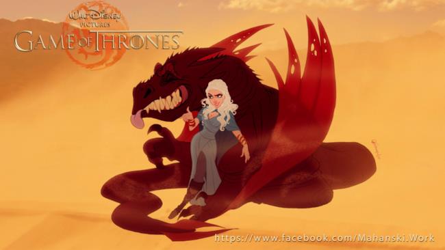 Daenerys Targaryen se fosse in un Film Disney