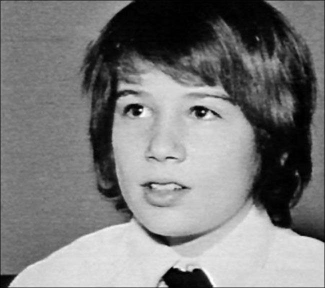 Un'immagine di David Duchovny da adolescente
