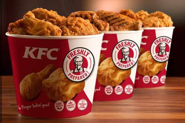 KFC arriva in Italia Tre secchielli di pollo fritto KFC