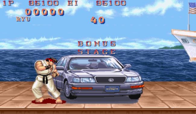 Bonus Stage Street Fighter II Street Fighter II, il bonus stage in VR