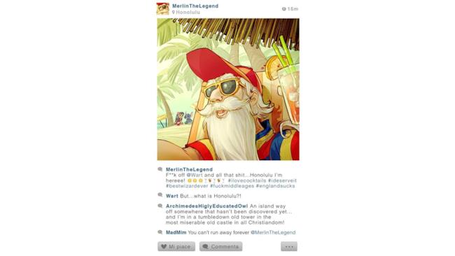 Foto che Merlino potrebbe postare su Instagram