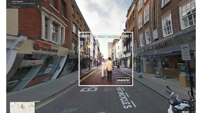 Copertina del disco (What's the Story) Morning Glory degli Oasis
