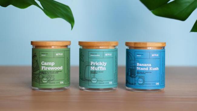 Netflix lancia i diversi tipi di marijuana ispirati alle serie TV Alcuni dei tipi di cannabis lanciati da Netflix