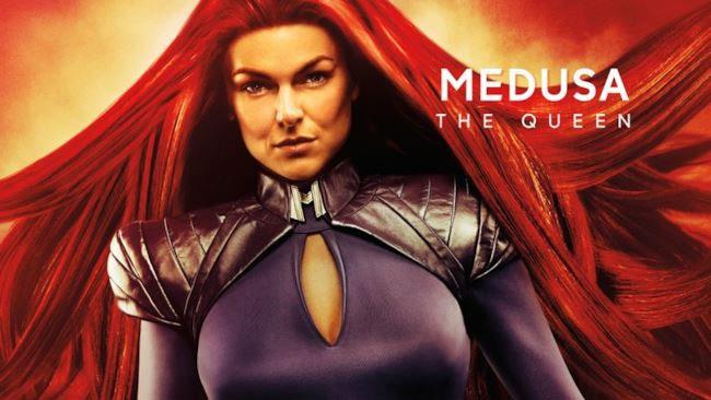 La regina Medusa in un manifesto della serie TV Medusa, interpretata da Serinda Swan.