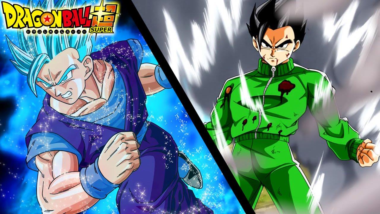 Gohan trasformato in super Sayan in dragon Ball Super