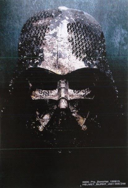 Darth Vader, concept art dell'elmo