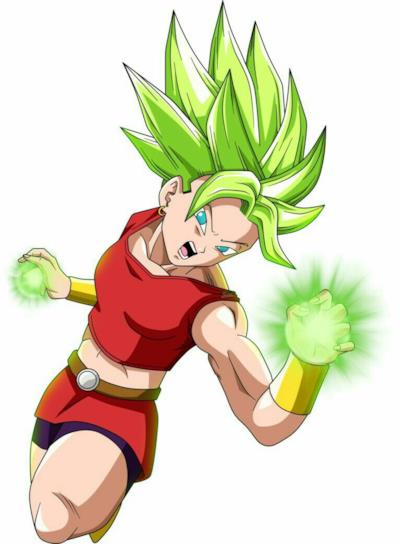 Kale trasformata in Super Saiyan