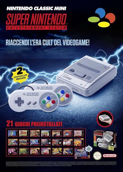 Il poster anni '90 dello SNES