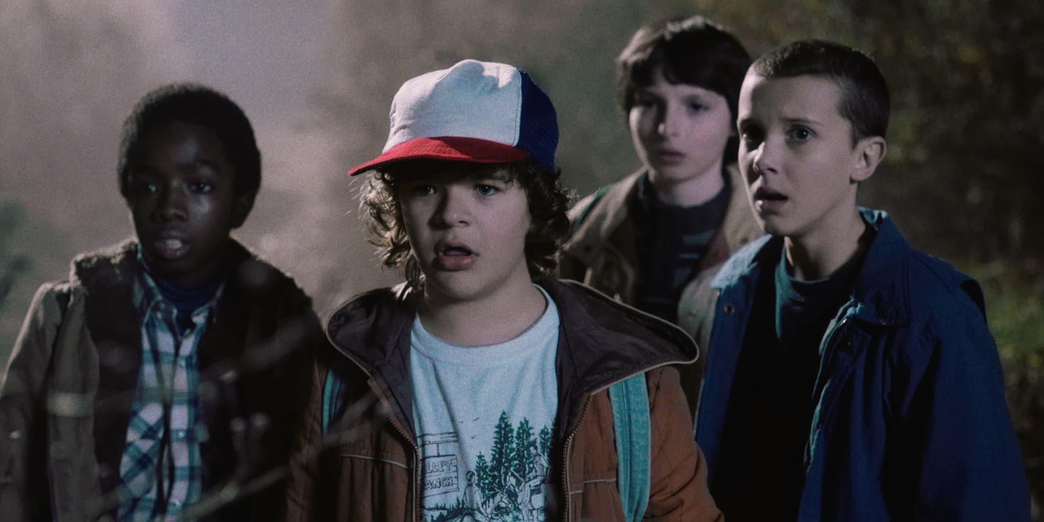 I protagonisti di Stranger Things a bocca aperta