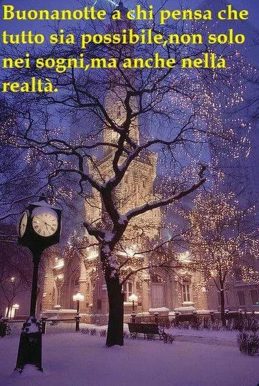 Un parco cittadino dopo una nevicata