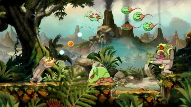 Un livello di Toki La foto di un livello del remake di Toki
