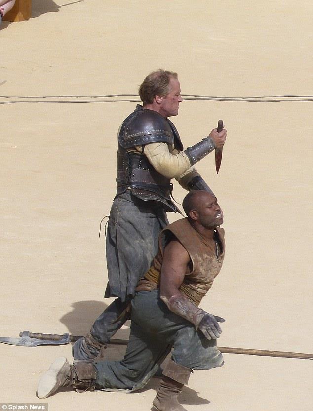 Jorah Mormont nella stagione 5 di Game of Thrones