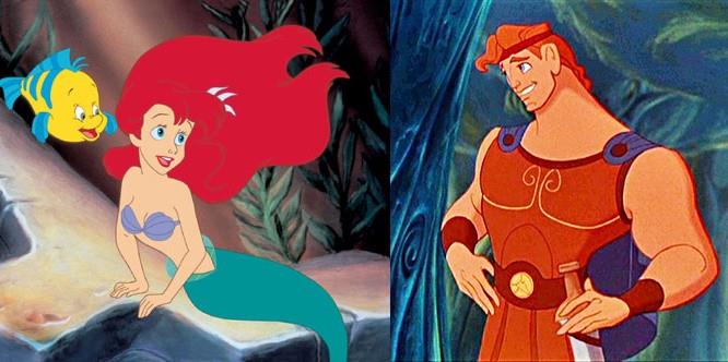 Ariel e Hercules sono entrambi figli di figure mitologiche greche, per cui sono imparentati!
