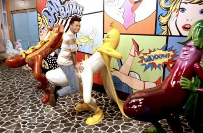 Una delle sezioni del Love Museum