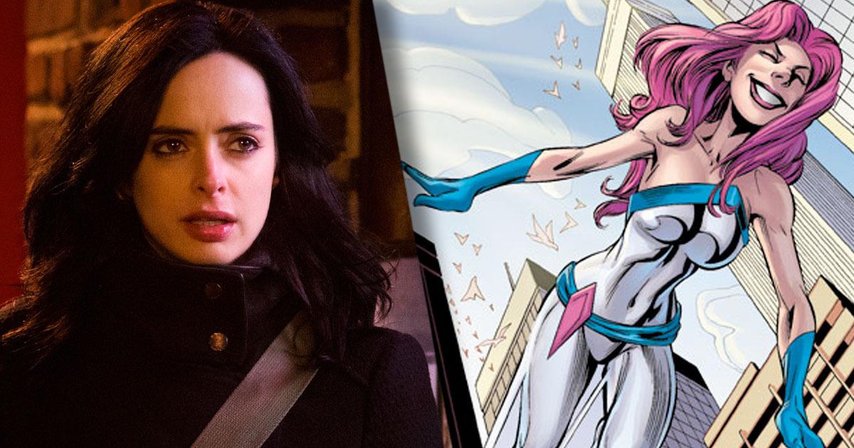 La differenza dell'aspetto di Jessica Jones nekla serie televisiva e nei fumetti