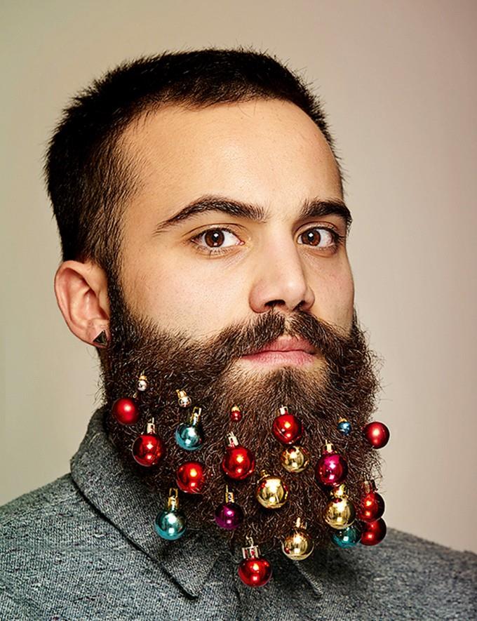 Decori natalizi per la barba