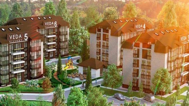 Veda Village Una panoramica del Veda Village, il primo supercondominio per vegetariani