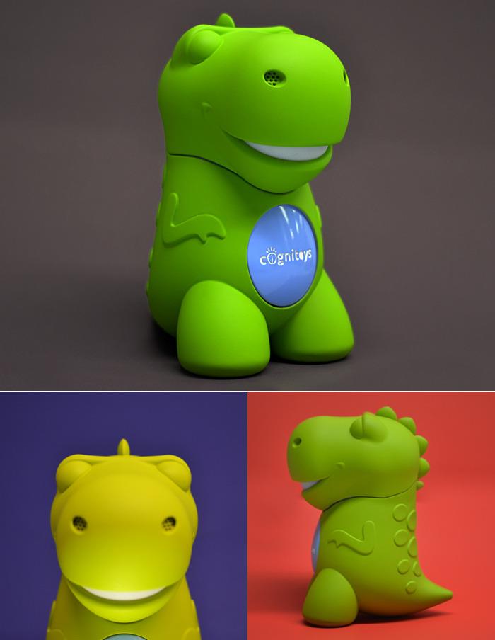 Il prototipo del dinosauro verde di CogniToys