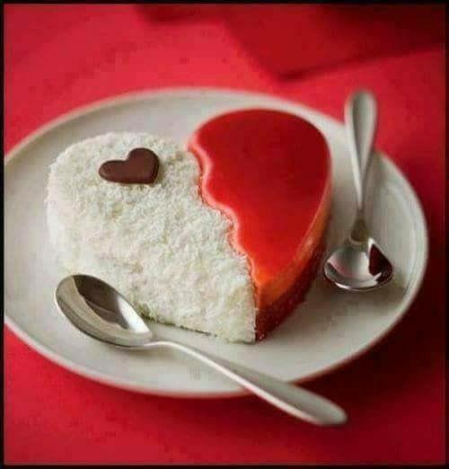 Un dolce a forma di cuore
