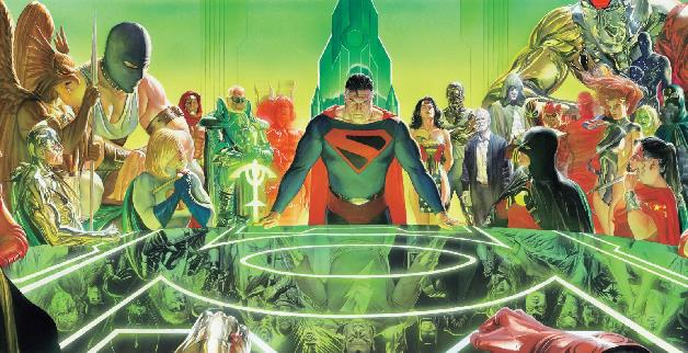 Tavola del celebre fumetto Kingdom Come