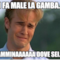 Mi fa male la gamba...... Mamminaaaaaa dove sei.......