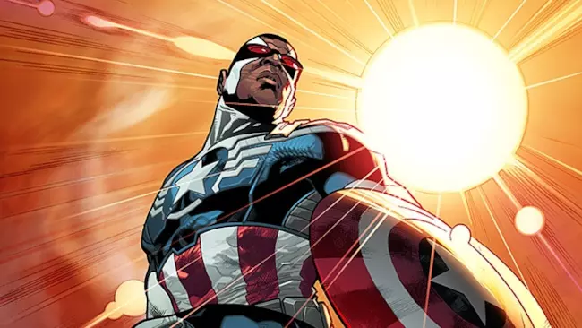 Capitan America diventa nero Immagine di Capitan America nero