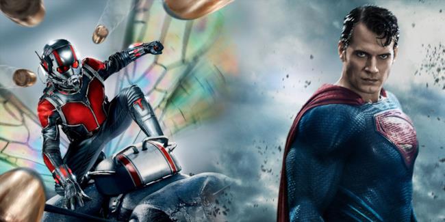 Ant-Man e Superman in un'immagine fan made Ant-Man e Superman si scontrano in un'immagine fan made