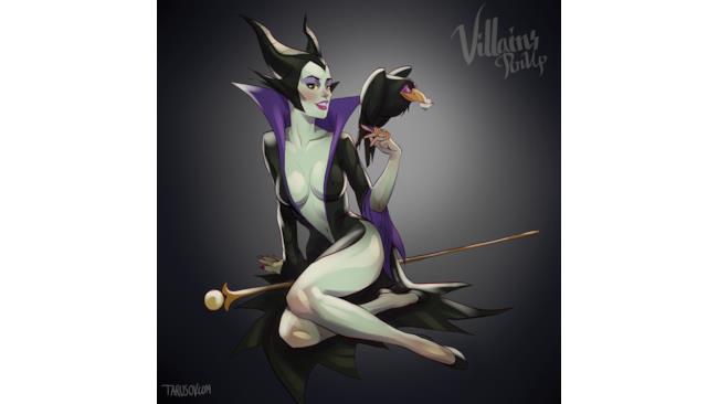 Malefica in versione pin-up