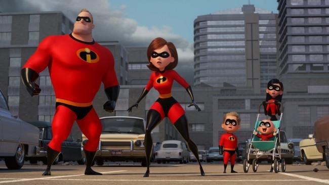 La famiglia Parr al completo Un'immagine della famiglia Parr estratta dal film