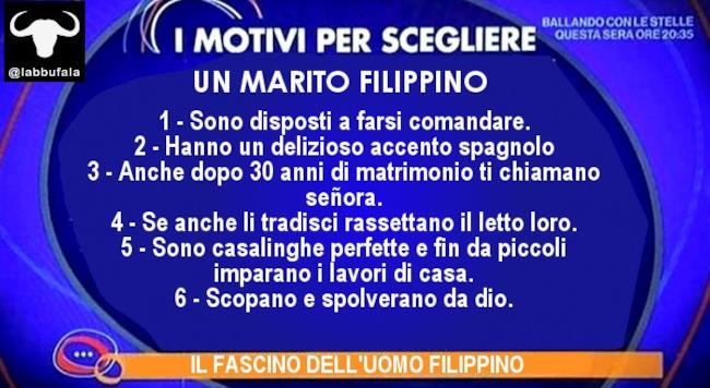Meme sui motivi per scegliere l'uomo filippino