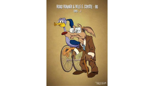 Wile E. Coyote e Beep Beep da anziani