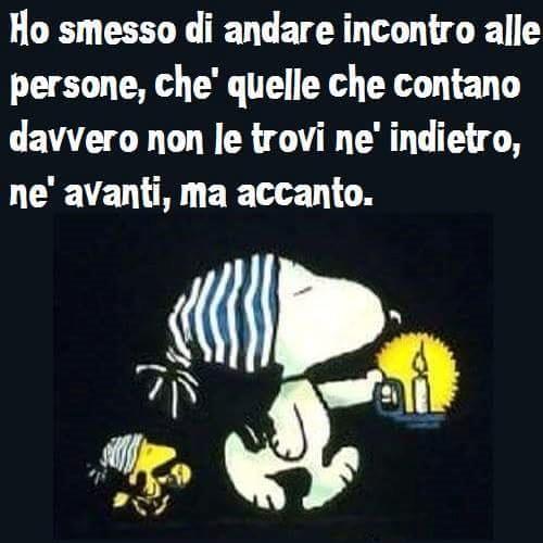 Snoopy che va a letto