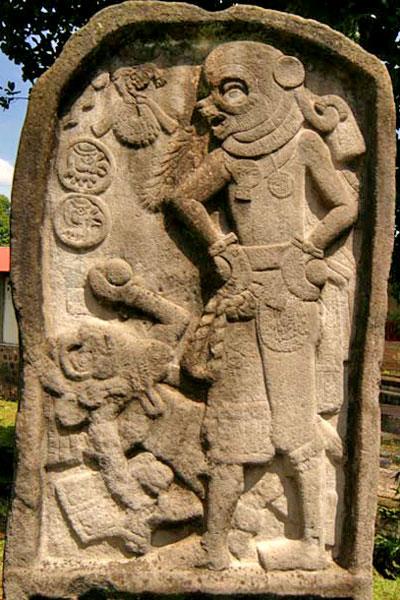 Una stele situata a El Baúl