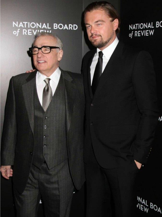 Martin Scorsese, a sinistra, e Leonardo DiCaprio, a destra.