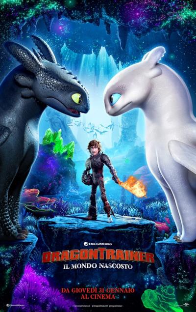 Il poster ufficiale in italiano di Dragon Trainer 3