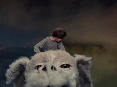 Gif di Bastian e Falcor