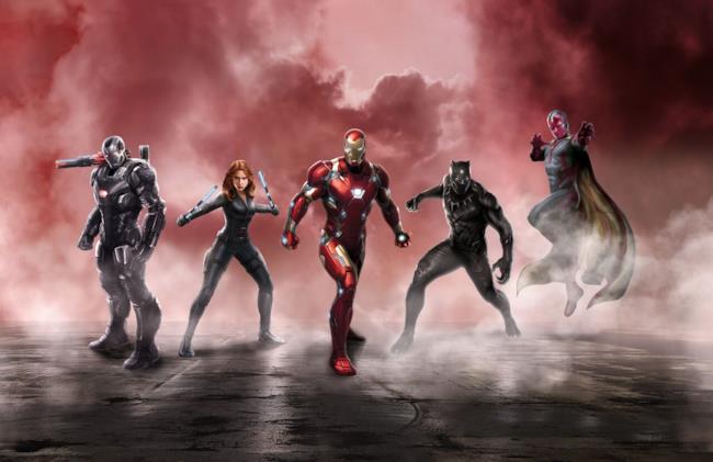 Team Iron Man in Civil War: Captain America