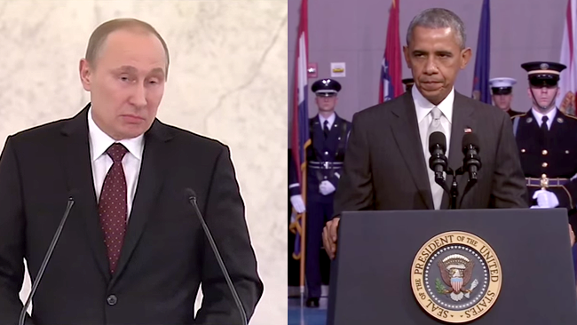 Le parodie senza parole dei discorsi di Putin e Obama sono da morir dal ridere Putin e Obama sono le vittime del videomaker Mario Wienerroither