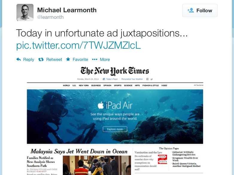 Epic fail della pubblicità di un iPad Air