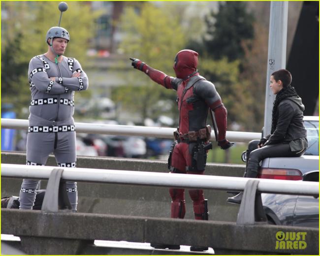 Negasonic Teenage Warhead sul set con Deadpool