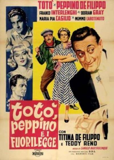 La locandina de Totò, Peppino e i fuorilegge