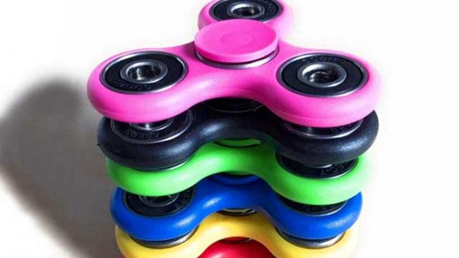 Fidget spinner Una serie di fidget spinner