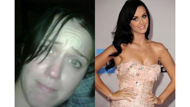 Katy Perry con e senza trucco