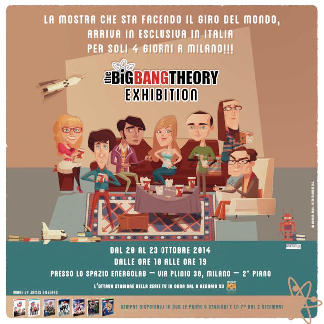 Locandina mostra sulla serie tv Bing Bang Theory