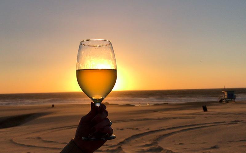 Un bicchiere del vino speciale