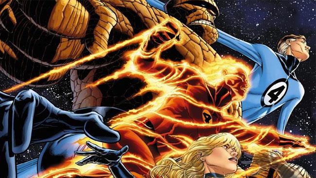 I Fantastici 4 I Fantastici 4 in posa in una tavola di fumetto